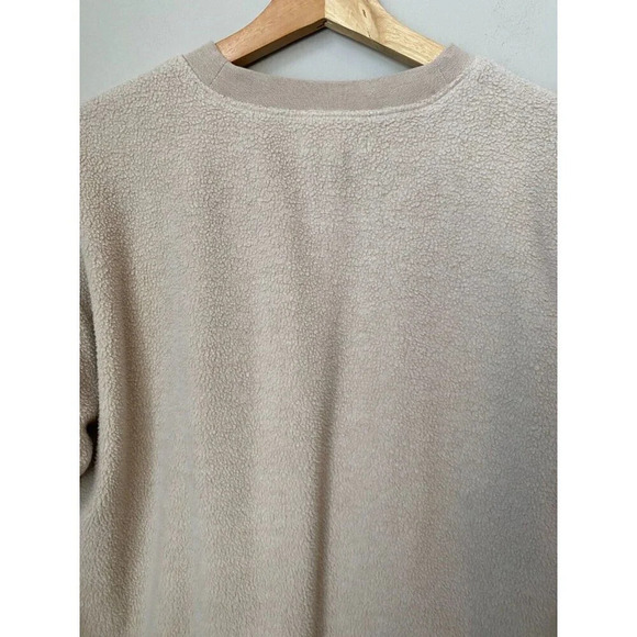 Madewell Women's (Re)sourced Brushed Side-Button Relaxed Sweatshirt in Cream XXS - Picture 13 of 16
